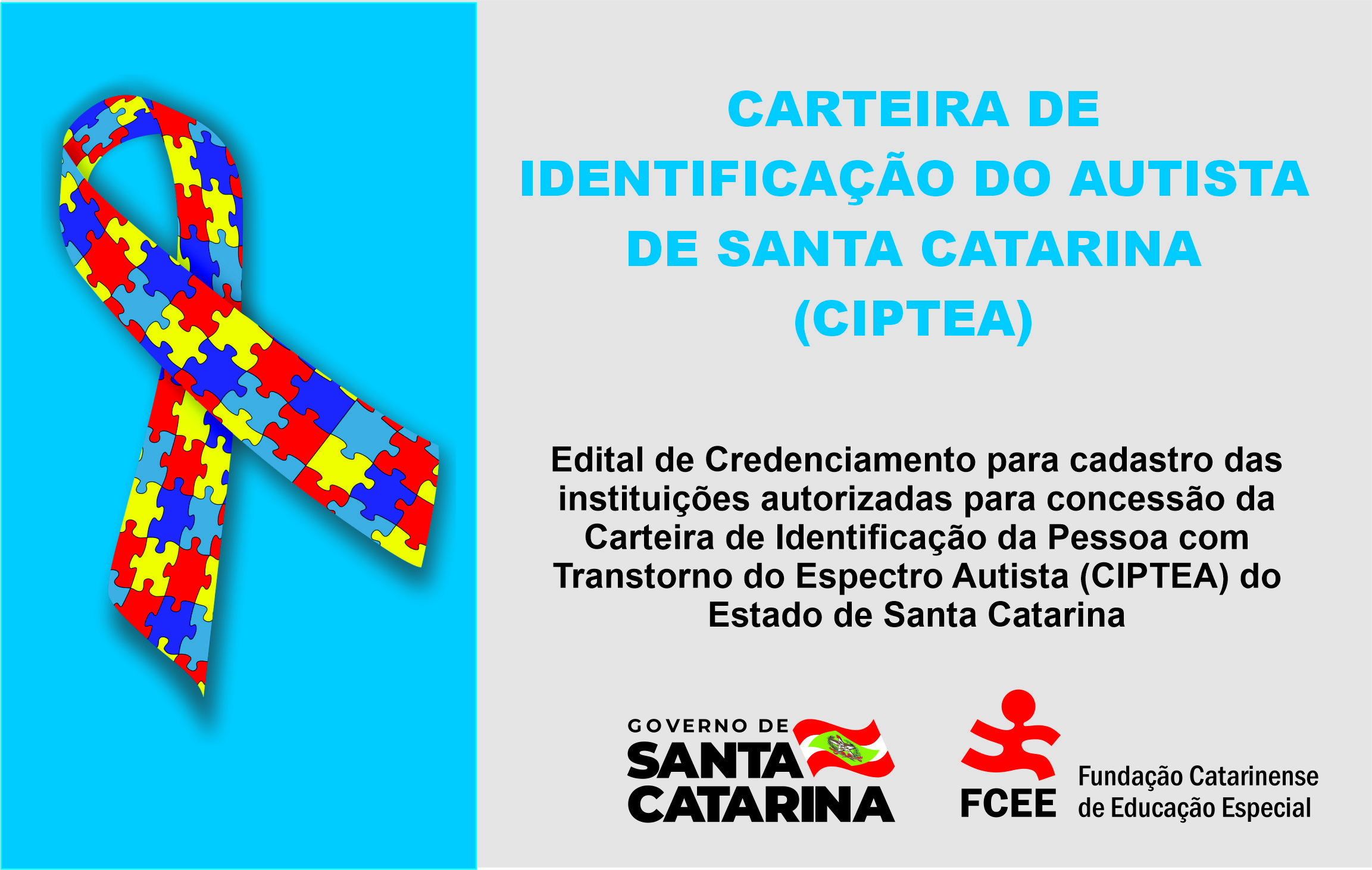 Aviso: Carteira de Identificação do Autista de Santa Catarina