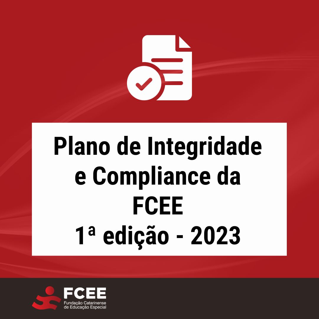 imagem com texto Plano de Integridade e Compliance da FCEE