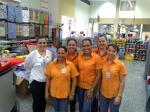 Silvana Ribeiro com sua equipe de trabalho