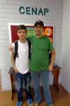 Cesar com seu filho Cleber, aluno do SAEDE-TDAH DA FCEE