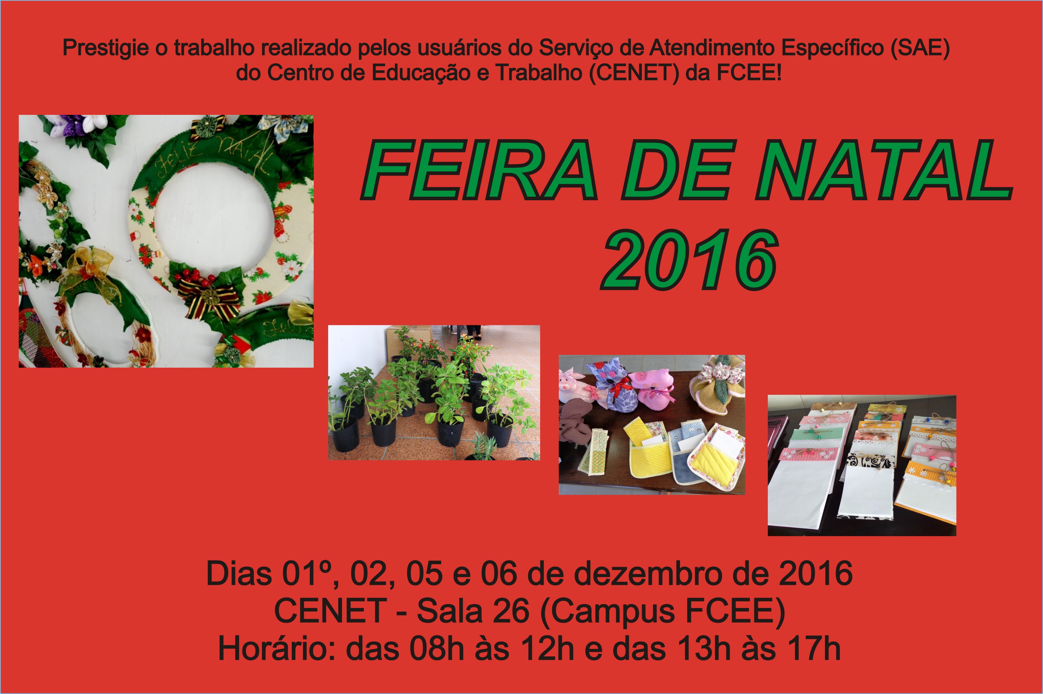 Feira de Natal começa nesta quinta Feira de Natal começa nesta quinta